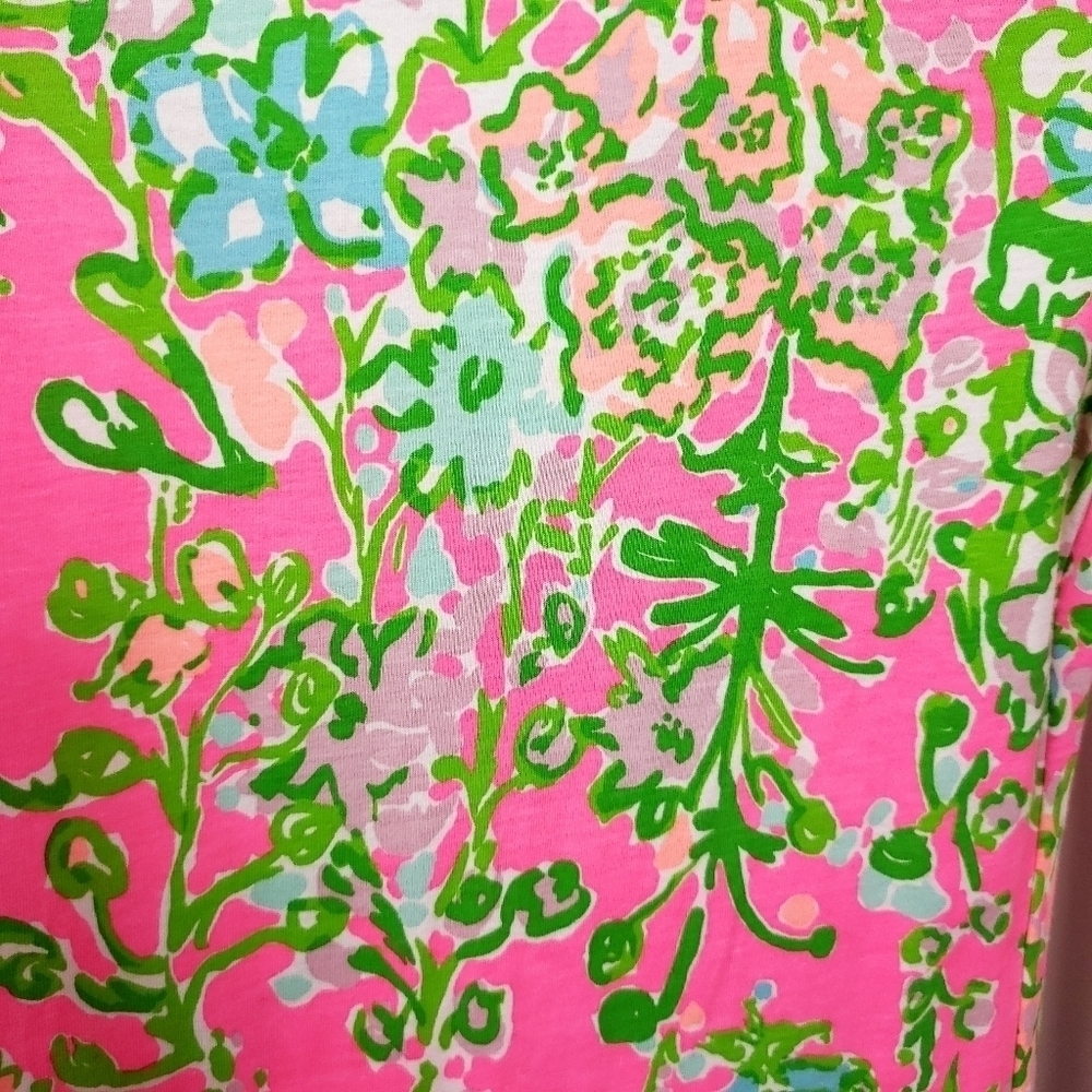 Lilly Pulutzer palmetto long sleeve Henley dress - Picture 5 of 7